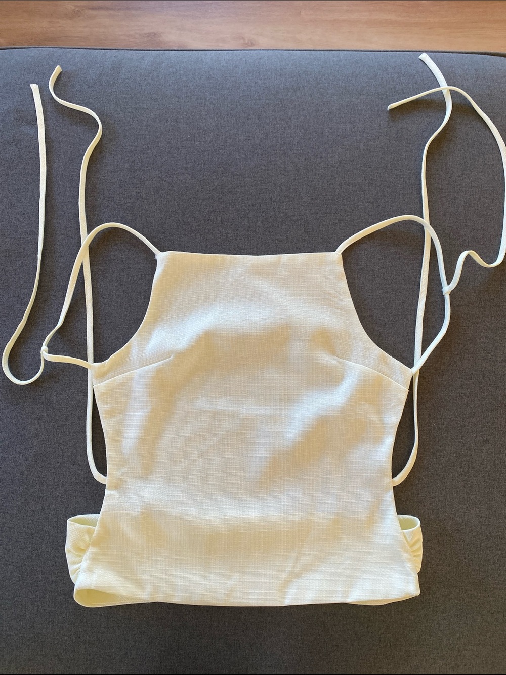 Lioness Horizon backless top in soft yellow